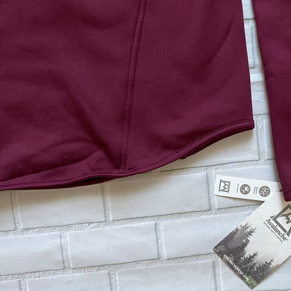 Avalanche Burgundy Winter Sweatshirt Size XL Woman - Picture 3 of 6